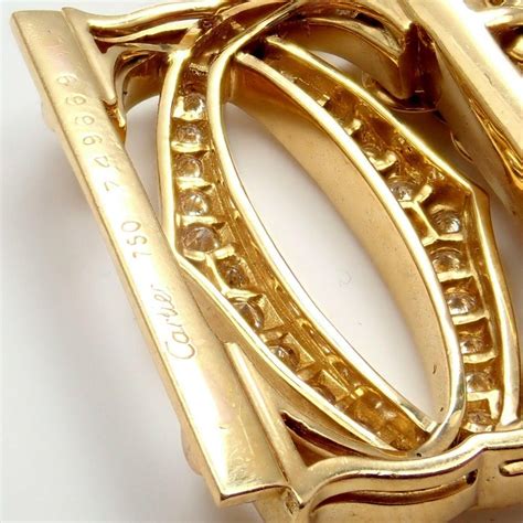 Cartier diamond bracelet cartier jewelry. Cartier Penelope Diamond Double C Five-Row Yellow Gold ...