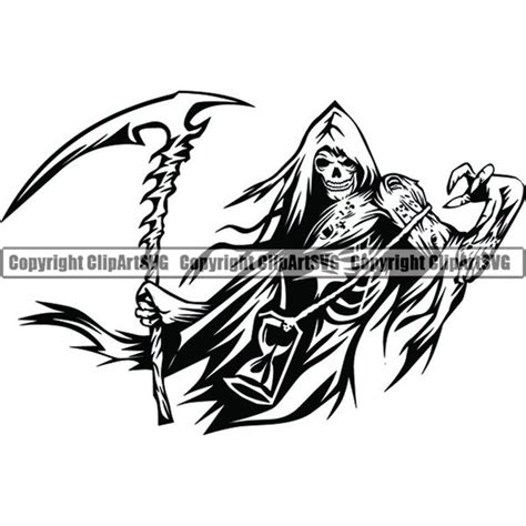 Grim Reaper 1 Blade Death Sickle Evil Kill Killer Grim Horror Etsy