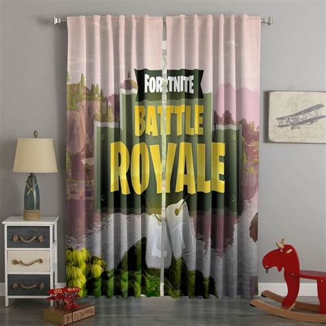 3d Printed Fortnite Style Custom Living Room Curtains Westbedding