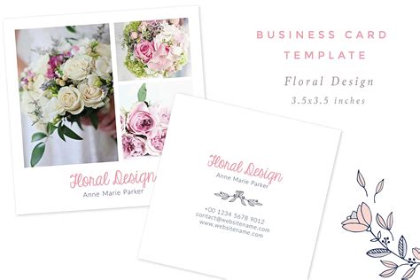 floral design business card creative daddy