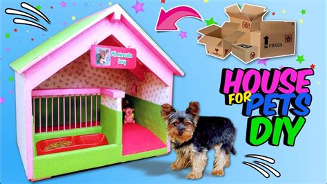 Diy Doghouse How To Make Amazing Puppy Dog House From Cardboard Youtube