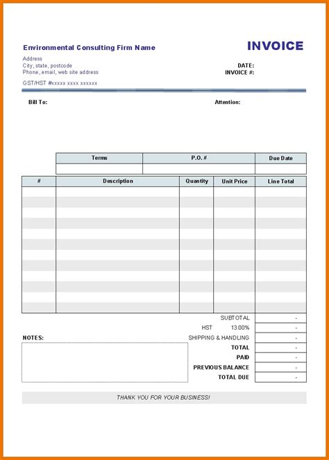 Printable Invoice Templates Word Template Business Psd Excel Word Pdf Invoice Template For