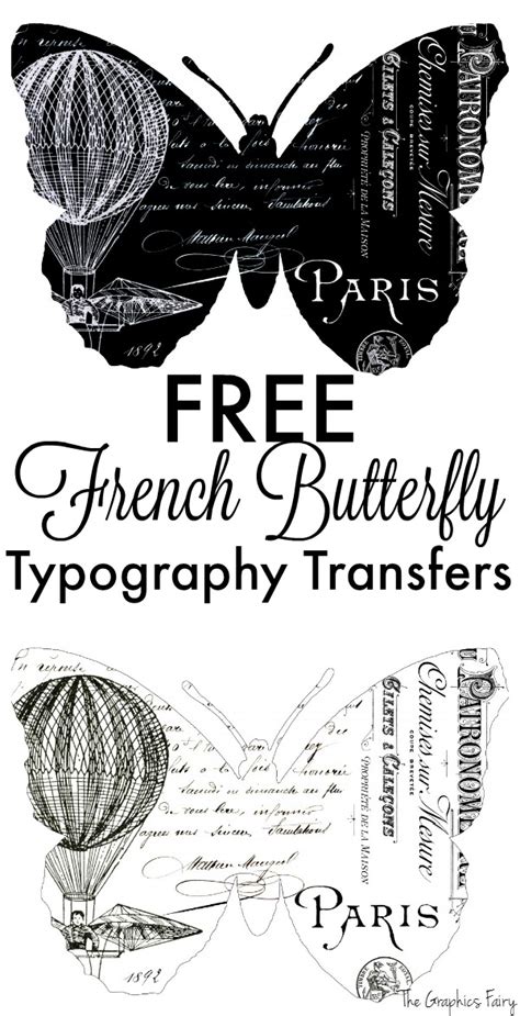 Graphic Fairy Free Printables Printable Image Transfer French