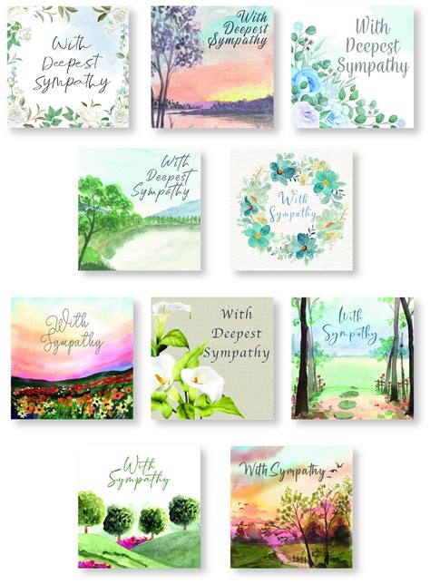 Pack Of Ten Sympathy Cards Check More At Tr