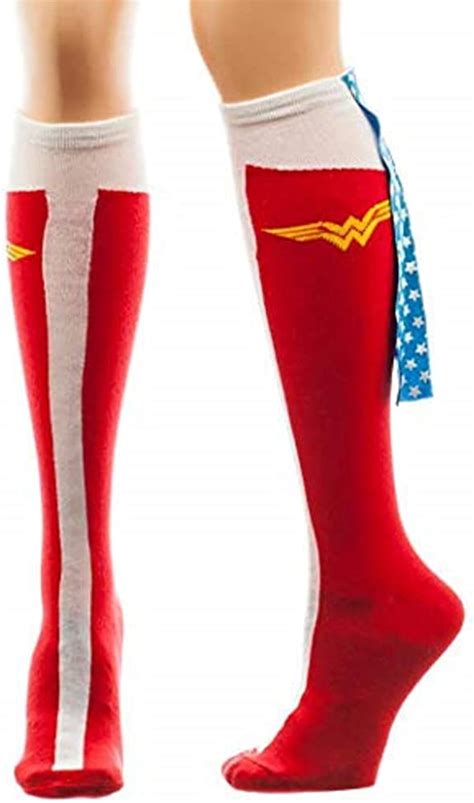 Wonder Woman Caped Boot Knee High Socks Sock Size 9 11