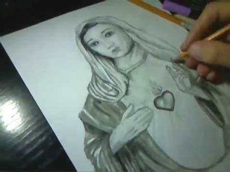 This is a perfect drawing to use for a mother's. How to draw Virgin Mary By Sakis Armian - YouTube