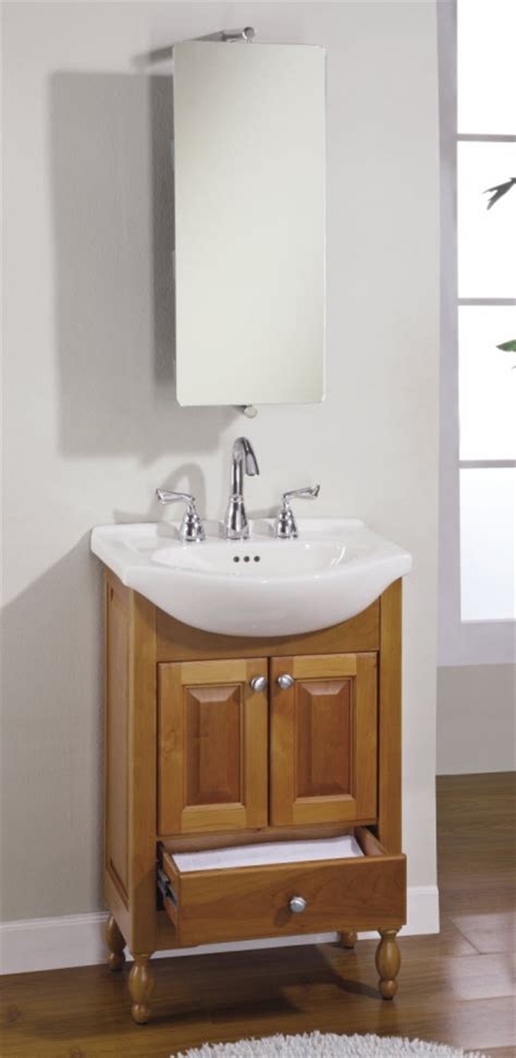 Narrow bathroom is a little trickier to set up especially when you want a vanity as well in the bathroom. 22 Inch Narrow Depth Console Bath Vanity | Custom Options