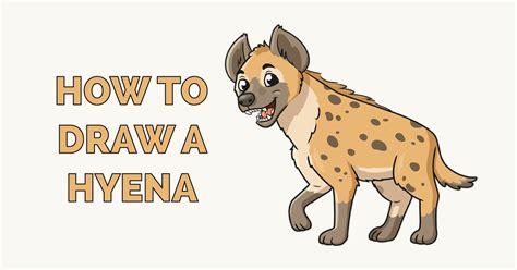 How To Draw A Hyena Really Easy Drawing Tutorial