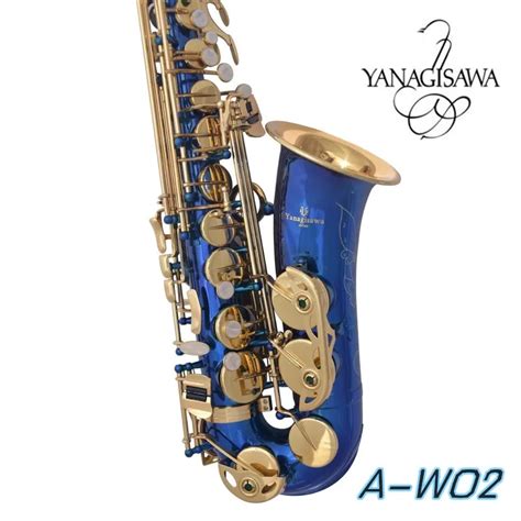 New Blue Alto Saxophone Japanese Brand Yanagisawa A W02 E Flat Musical