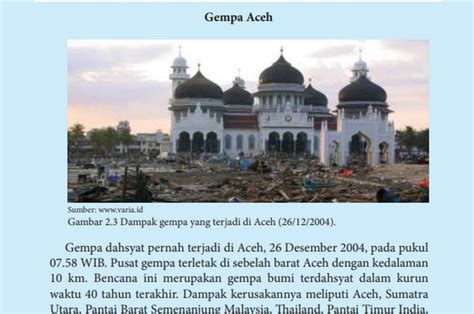 Teks Eksplanasi Gempa Aceh Pembahasan Tentang Materi Pernyataan Umum