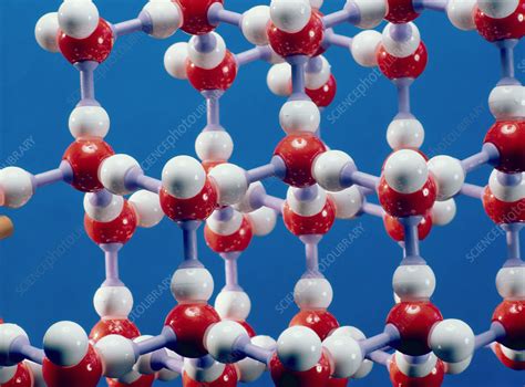 Molecular Model Of Ice Stock Image A5040137 Science Photo Library
