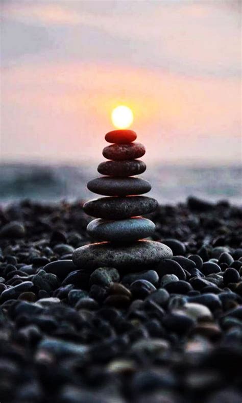 720p Free Download Zen Stone Beach Sea Sun Hd Phone Wallpaper