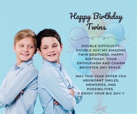 80 Best Birthday Wishes For Twins Updated Hello Greeting