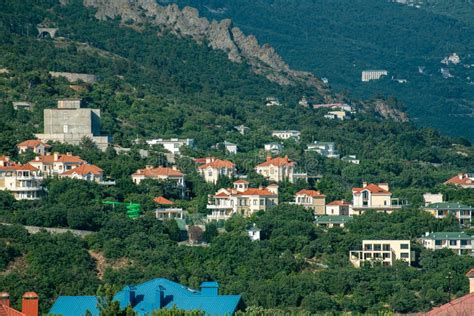 View Of The Foros Village From Above In Crimea Resort Stock Image