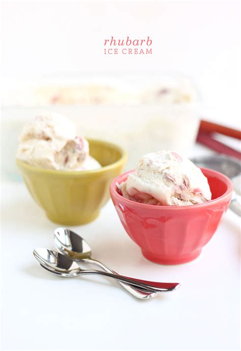 Rhubarb Ice Cream Recipe Rhubarb Ice Cream Cream