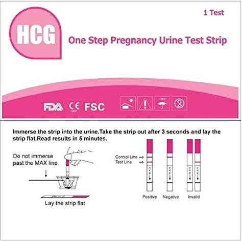 Image of hcg pregnancy test strip instructions for use. AccuMed® 50 Pregnancy (HCG) Test Strips | Best Mommy Blog