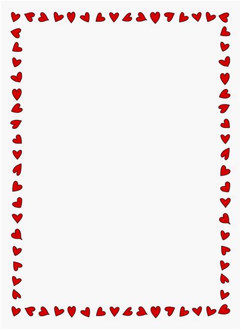 Love Borders And Frames Png For Kids Valentines Day Border