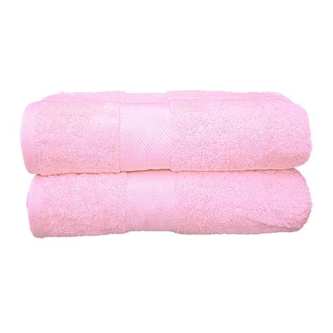 Bath Sheet Towels 90x160cm Pack Of 2 Pink