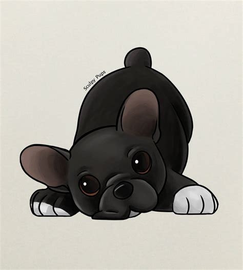 French Bulldog Puppy Drawing By Sculptedpups On Deviantart