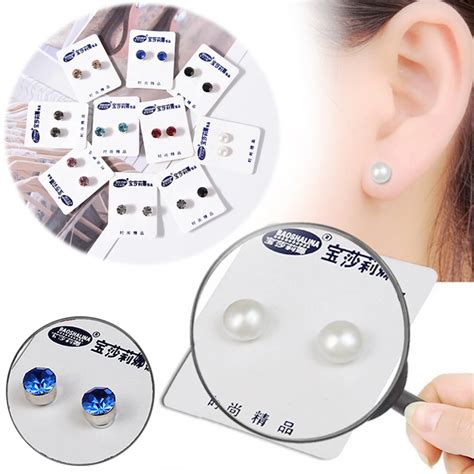 2018 Bio Magnetic Therapy Weight Loss Earrings Magnet In Ear Eyesight