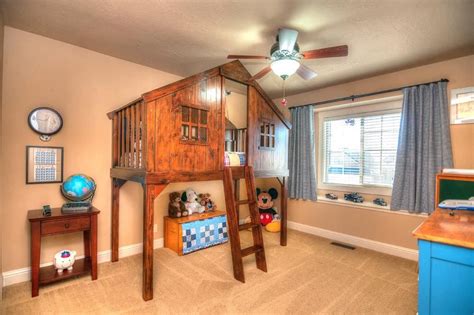 Product titlekichler 310017 hatteras bay 60 5 blade led ceiling. Eclectic Kids Bedroom with Carpet & Ceiling fan in ...