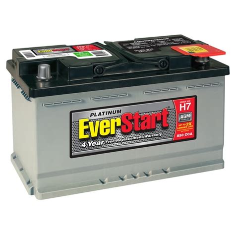 Everstart Platinum Boxed Agm Battery Group Size H7 12v 850 Cca