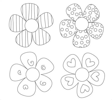 Printable Paper Flower Template Cut Out Best Flower Site