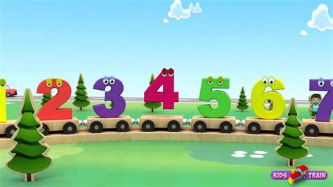 Numbers Song For Children Learn To Count With 3d Numbers Train Kids