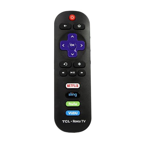 Genuine Tcl Rc280 Tv Remote Control With Roku Built In Hulu Netflix Vudu And Sling Shortcut