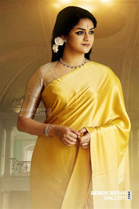 Keerthy Suresh Super Cute Saree Photos