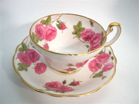 Signed Foley Tea Cup And Saucer Century Rose Foley Tea Cup Etsy Canada Tea Cups Tea Cups