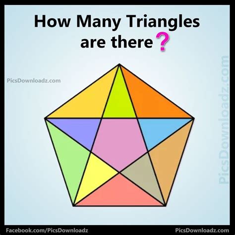 How Many Triangles Are There Math Puzzles With Answer Maths Puzzles