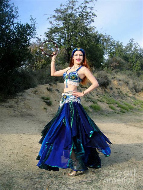 Ameynra Gypsy Belly Dance With Tambourine Photograph By Sofia Metal Queen