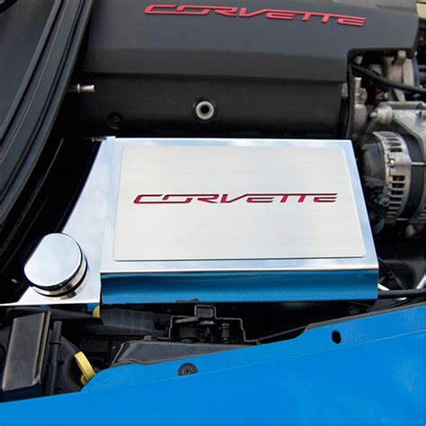 Corvette Fuse Box Cover With Corvette Script Carbon Fiber Inlay