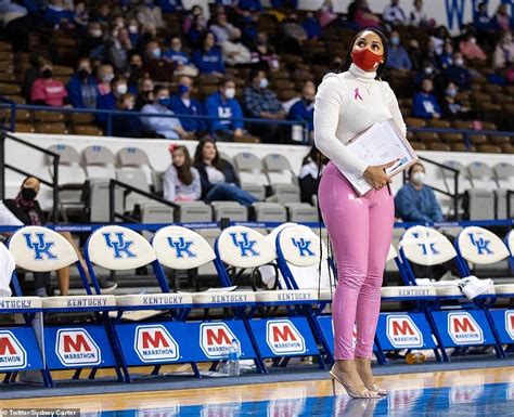 Texas Aandm Coach Sydney Carter Defends Herself By Wearing Pink Leather Pants To The Match