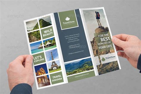 Tourism Tri Fold Brochure Volume 1 Travel Brochure Design Travel