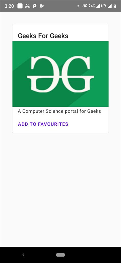 Create A Card View In React Native Using React Native Paper Geeksforgeeks