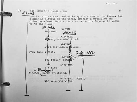 How To Make A Lined Script Shooting Script Screenplay Template