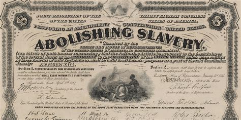 On This Day 13th Amendment Abolishing Slavery Is Certified By The