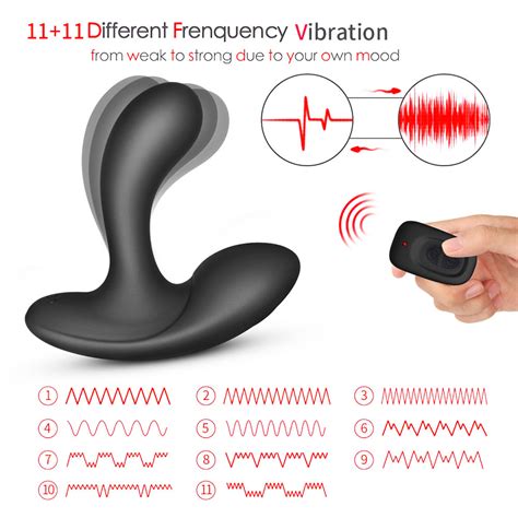 Remote Control 11 Speed Prostate Massager G Spot Vibrating Stimulator Yosposs
