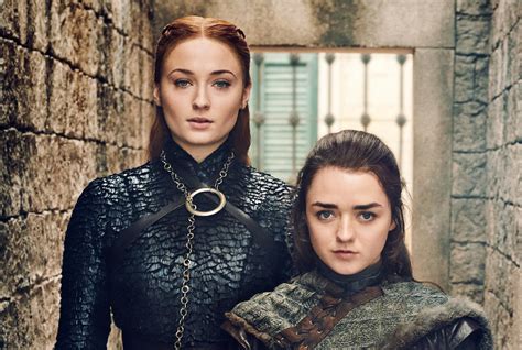 X Sansa And Arya Stark Game Of Thrones Season X