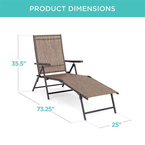 Best Choice Products Set Of 2 Outdoor Patio Chaise Lounge Chair