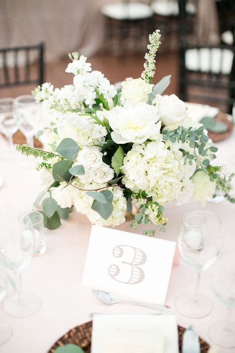Trendy Flowers Arrangements Wedding Table All White 45 Ideas Flower