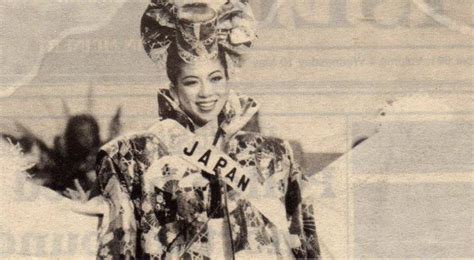 Narumi Saeki Miss Universe Japan 1995 Miss Universe Japan Male Sketch Japan