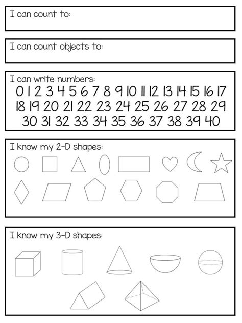10 Best Kindergarten Assessment Math Printables Printableecom