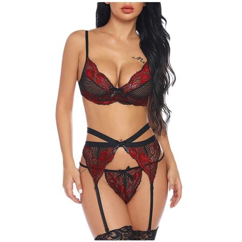 Exquisite Embroidered Flower Lace Lingerie Set Sexified Co
