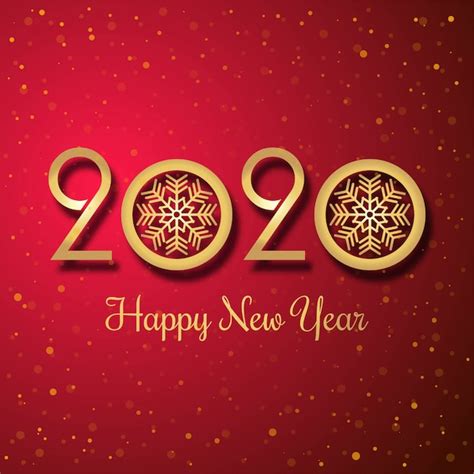 Free Vector Celebration New Year 2020 Colorful Creative