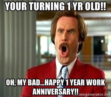 100 Of The Best Work Anniversary Memes To Send Your Employees PerkUp
