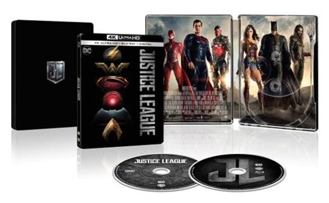 Justice League Steelbook Includes Digital Copy 4k Ultra Hd Blu Ray
