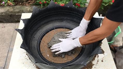 Take the diy route with cheap terracotta pots, chalkboard paint and waterproof glue. DIY - How To Make Big Flower Pots From Old Car Tires And ...